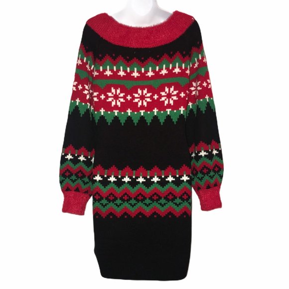 NWT It's Our Time Oh What Fun Christmas Tunic XS - Picture 6 of 8